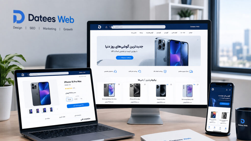 طراحی سایت فروش موبایل
